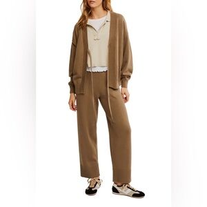 Free people Solar Cardigan & pants set XS